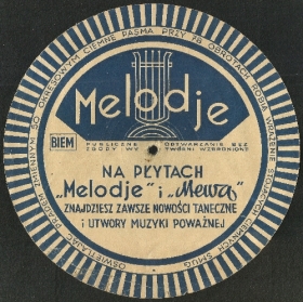    "Mewa"  "Melodje" (Reklamowy, stroboskopowy kalibrator obrotów "Mewa" i "Melodje"),  (crooner)