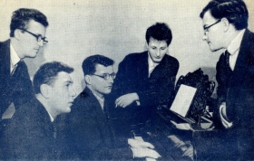 D.D. Shostakovich with students (..   ) (Belyaev)