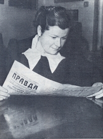Maria Petrovna Maksakova. 1950s. The photo. (  . 1950- . .) (Belyaev)