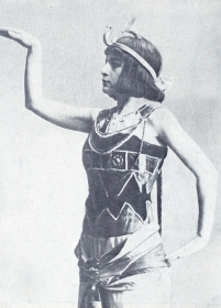 M.P. Maksakova. Amneris ("Aida" Verdi). Moscow. 1923. Photography. (.. .  ("" ). . 1923 . .) (Belyaev)