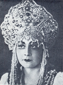 M.P. Maksakova. Lyubasha. ("The Tsars Bride" by Rimsky-Korsakov, 1 act). Moscow. 1928. Photography. (.. . . (" " -, 1 ). . 1928 . .) (Belyaev)