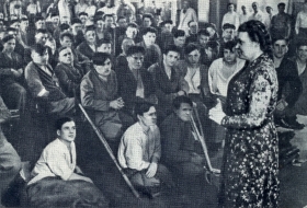 Irma Petrovna Jaunzem Vystulenie v gospitale.1940-s gg. The photo. (     .1940- . .) (Belyaev)