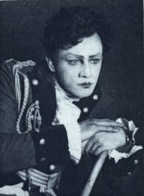 N.K. Pechkovsky as Herman. "The Queen of Spades." The photo. (..    . " ". .) (Belyaev)