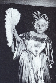 N.L. Wolter in the role of Countess. "The Queen of Spades." The photo. (..    . " ". .) (Belyaev)