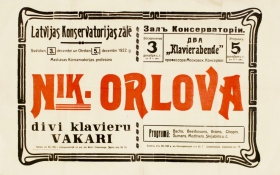 Rcitals of Nikolay Orlov at December 3 and 5, 1922 (   3  5  1922 .) (TheThirdPartyFiles)