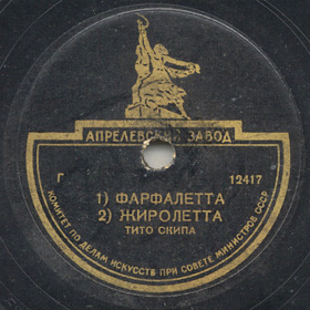 a)La Farfalletta(The butterfly) b)La Giroletta (Zonofon)
