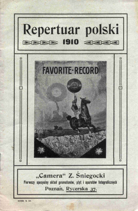 The Catalog of Polish Records "Favorite" from the year of 1910 (Jurek)
