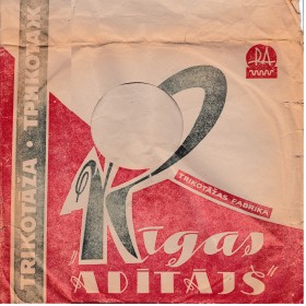 Суррогатный конверт из пакета рижской трикотажной фабрики "Rigas aditajs trikotazas fabrika" (Olegg)