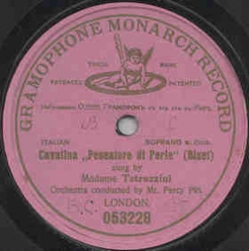 Cavatina (Opera Les Pecheurs de Perles) (Zonofon)