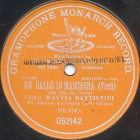 Alla vita (Opera Un Ballo in Maschera, act 3) (Zonofon)