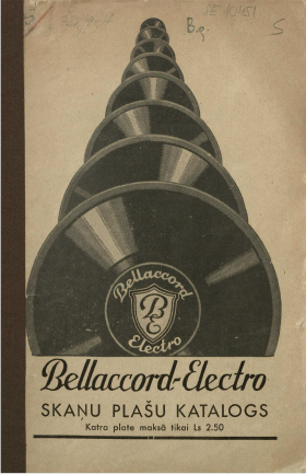 Каталог грампластинок фирмы Bellaccord Electro 1934-го года (TheThirdPartyFiles)