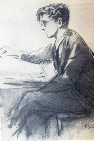 Дмитрий Дмитрий Шостакович. Рисунок Н. Соколова. 1942. (Belyaev)