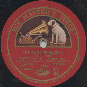 Two Grenaders ( ), song (Zonofon)