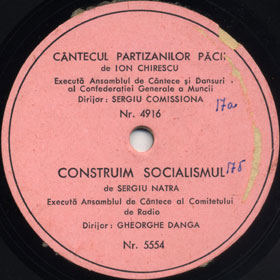 We Construct Socialism (Construim Socialismul), song (Versh)