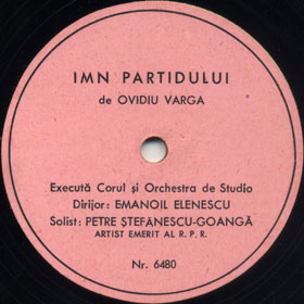 Hymn to the Party (Imn Partidului), song (Versh)