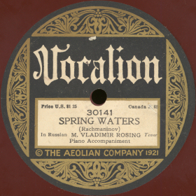 Spring Waters, Op. 14, No. 11 (Весенние воды, соч. 14, № 11), romances (bernikov)