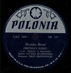 Bronias song (Piosenka Broni) (opera The countess) (Jurek)