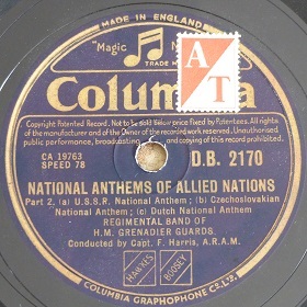National Anthems of Allied Nations: a)USSR State Anthem, b)Czechoslovakian National Anthem c)Dutch National Anthem (   : )   ) )) (Wiktor)
