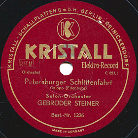 Petersburger sleigh ride (op. 57) (Petersburger Schlittenfahrt (Op. 57)), galopp (Lotz)