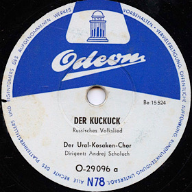 The Cuckoo (), folk songs (Lotz)