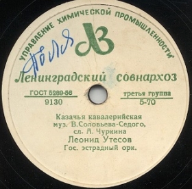 Cossack Cavalry Song ( ) (Zonofon)