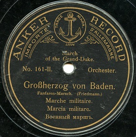 Grand Duke of Baden (Großherzog von Baden), march (Lotz)
