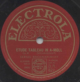 Etude Tableau in A-moll op.39 (  39), solo piece (Zonofon)