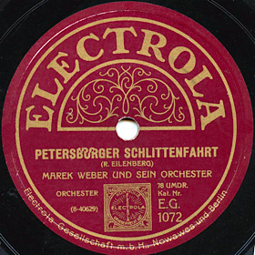 Petersburger sleigh ride (op. 57) (Petersburger Schlittenfahrt (Op. 57)), character piece (Lotz)