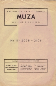 Muza - Каталог 3-1953г. (Muza - Katalog  3-1953 r.) (Jurek)
